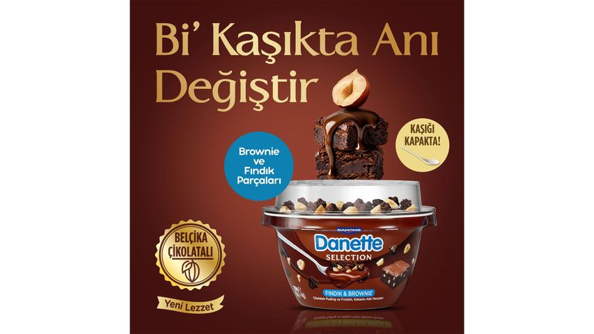 Danette Topper Selection Hazelnut & Brownie 124 g