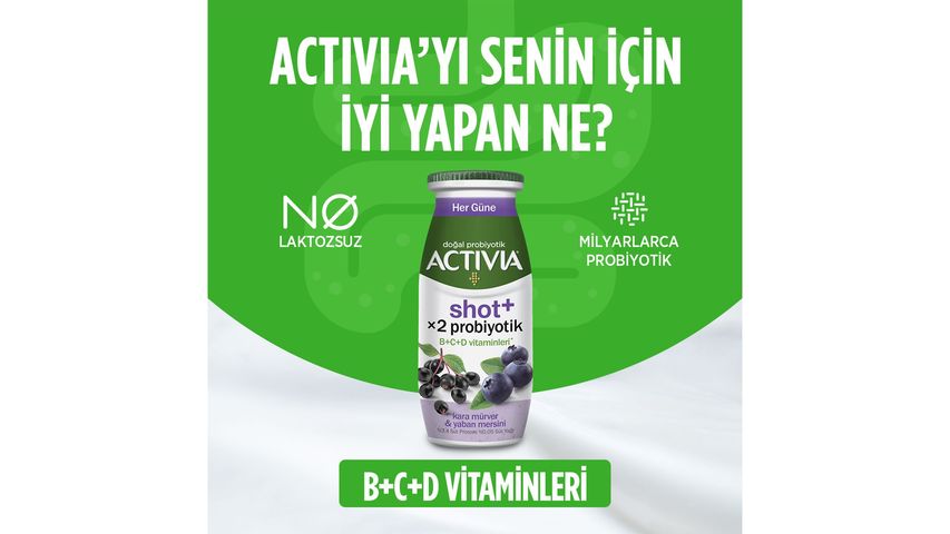 Activia Shot+ Elderberry & Blueberry 80 ml