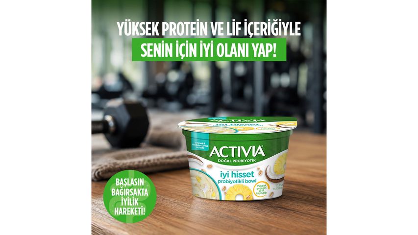 Activia Feel Good Probiotic Bowl Pineapple, Oat & Coconut 150 g