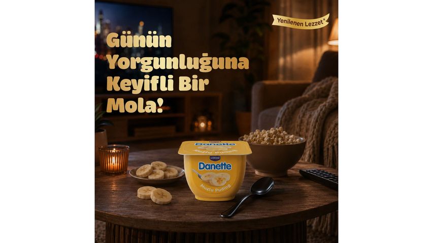 Danette Banana Pudding 4 x 100 g