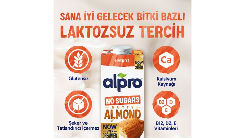 Alpro Unsweetened Almond Drink Plant-Based Vegan Lactose-Free 1 L
