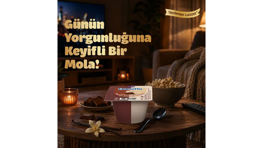 Danette Duo Chocolate & Vanilla Flavored Pudding 4 x 70 g
