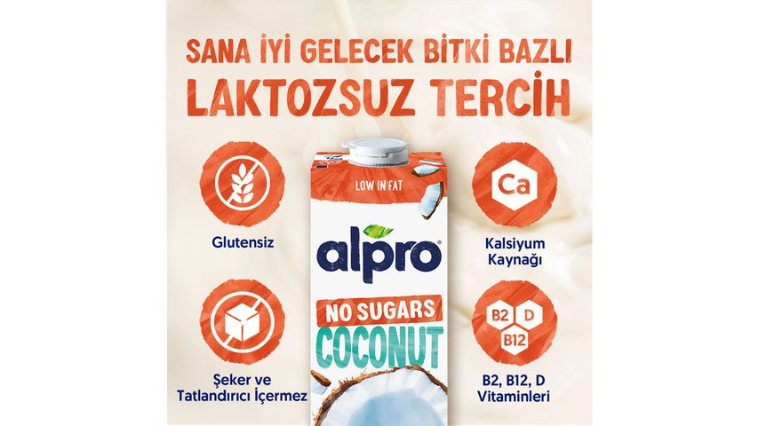 Alpro Unsweetened Coconut Drink Vegan Lactose-Free Plant-Based 1 L