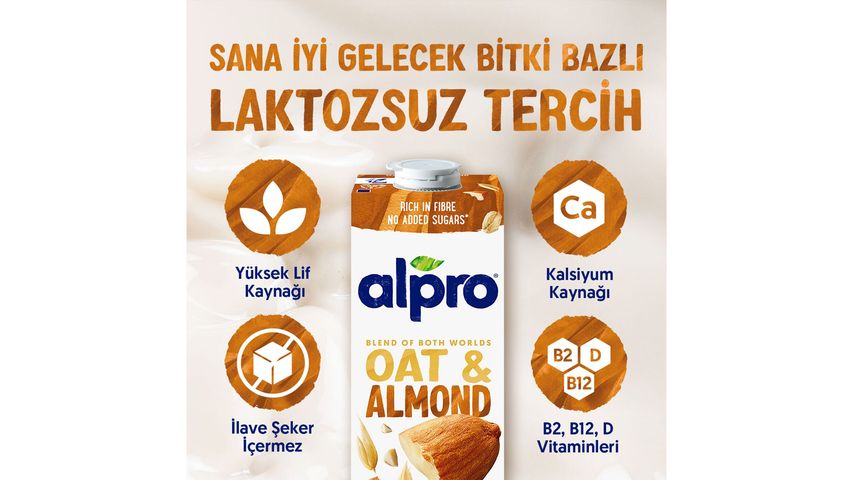 Alpro Oat-Almond Drink Plant-Based Vegan Lactose-Free 1 L