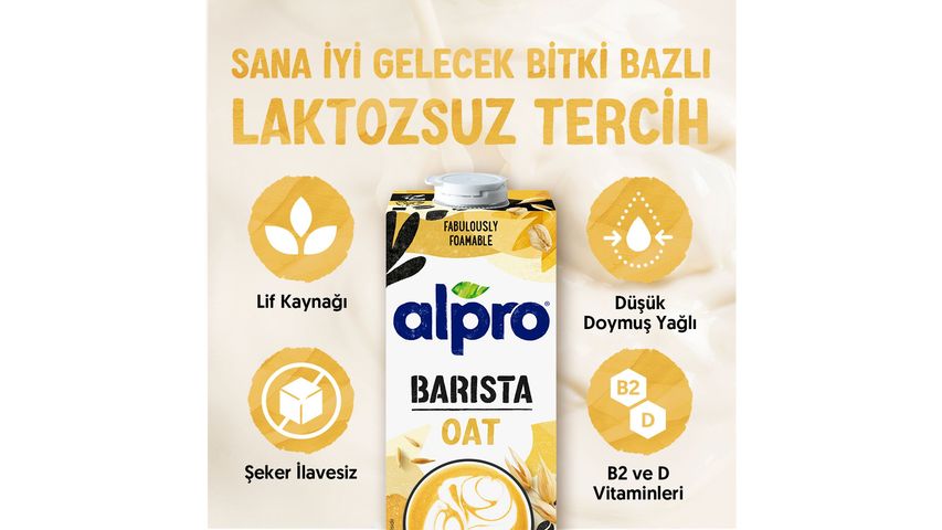 Alpro Barista Oat Drink Vegan Lactose-Free Plant-Based 1 L