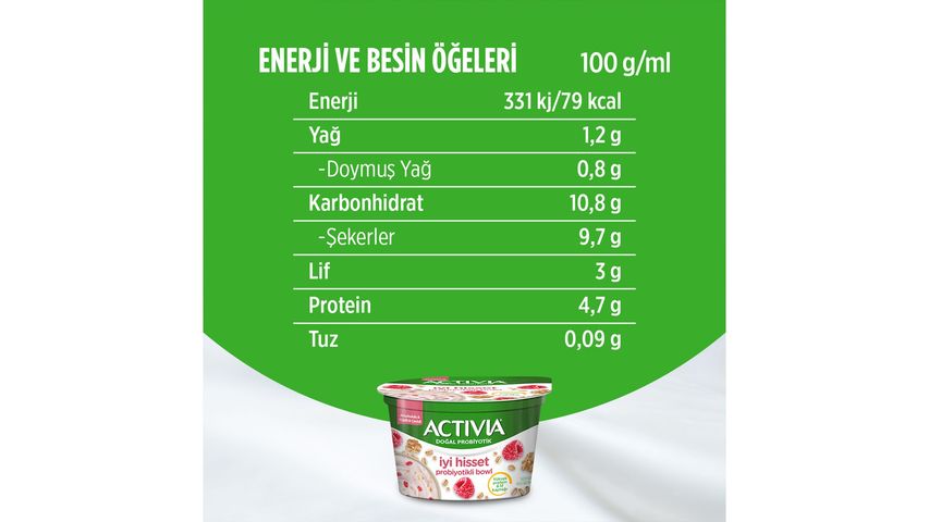 Activia Feel Good Probiotic Bowl Raspberry, Oat & Walnut 150 g