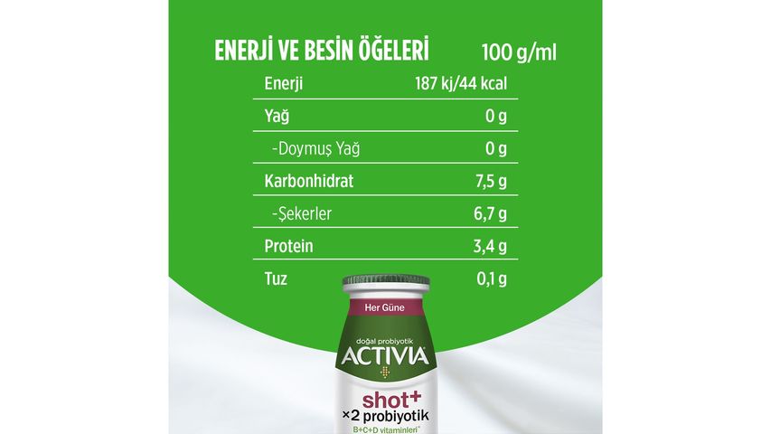 Activia Shot+ Pomegranate & Strawberry 80 ml