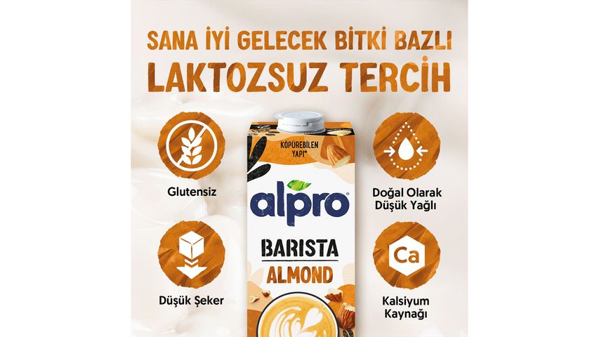 Alpro Barista Almond Drink Vegan Lactose-Free Plant-Based 1 L