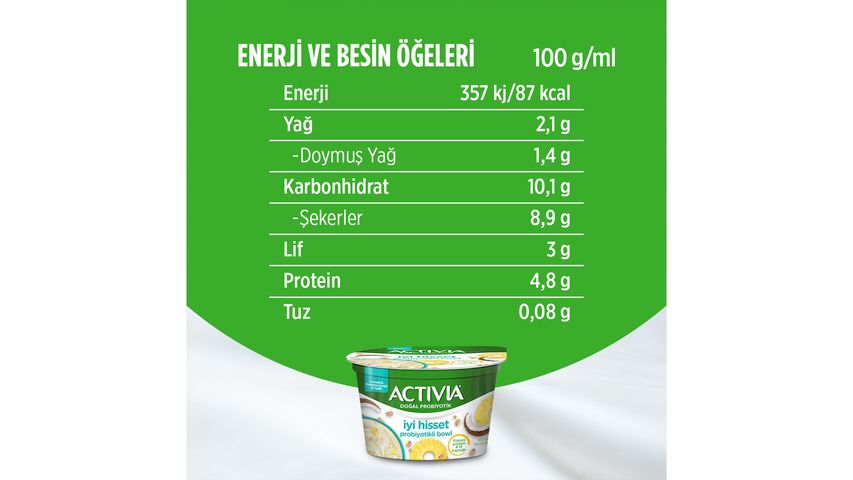 Activia Feel Good Probiotic Bowl Pineapple, Oat & Coconut 150 g