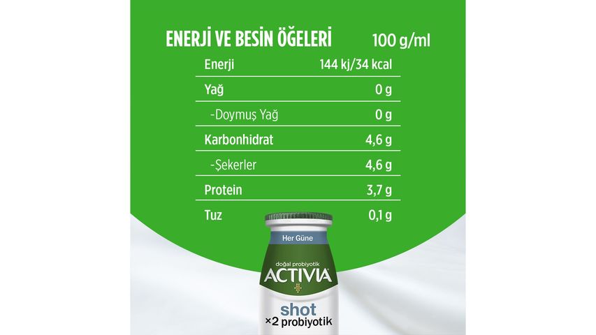 Activia Shot Plain 80 ml
