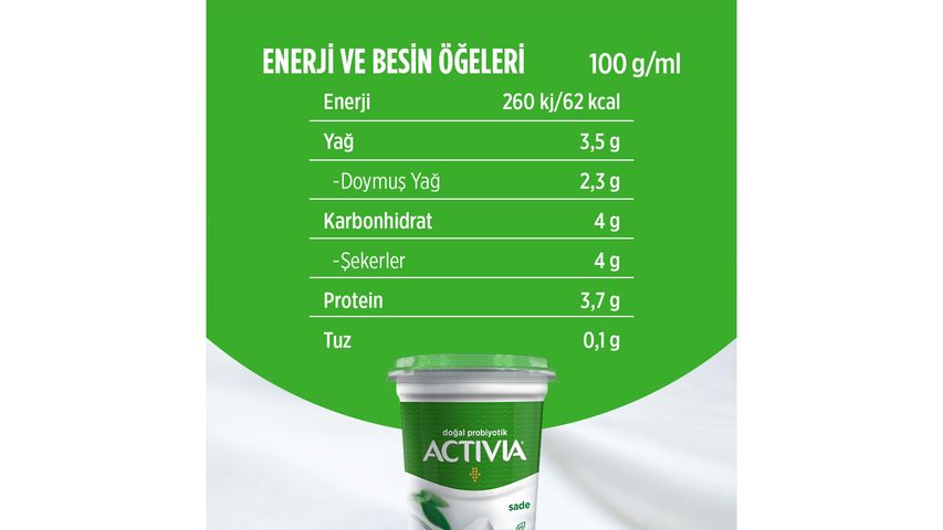 Activia Probiotic Plain Yogurt 400 g