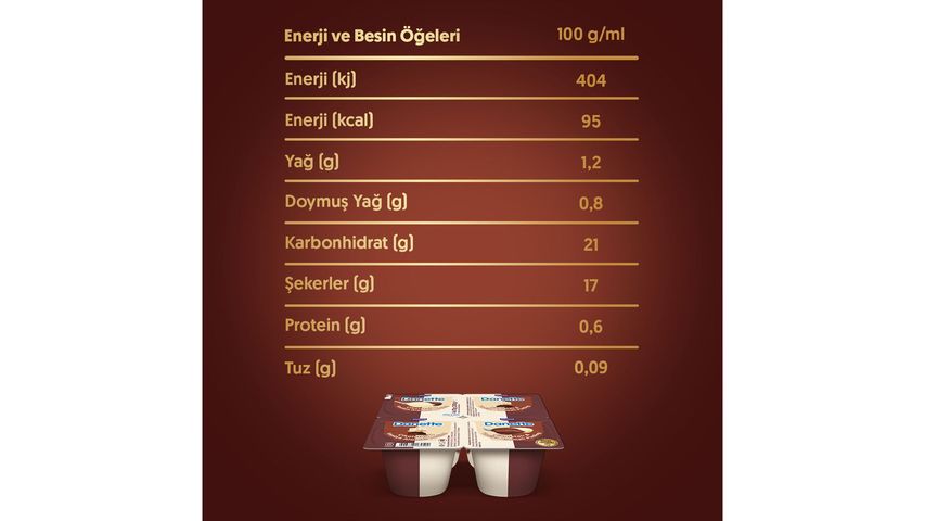 Danette Duo Chocolate & Vanilla Flavored Pudding 4 x 70 g