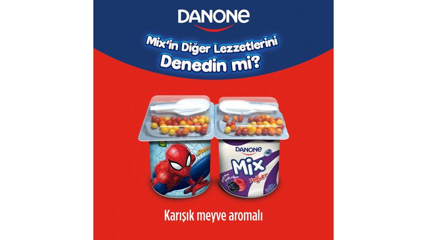 Danone Mix Strawberry Yogurt 2 x 90 g