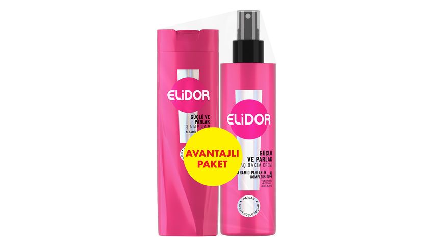 Elidor Strong & Shiny Shampoo 200 ml & Liquid Hair Conditioner 200 ml