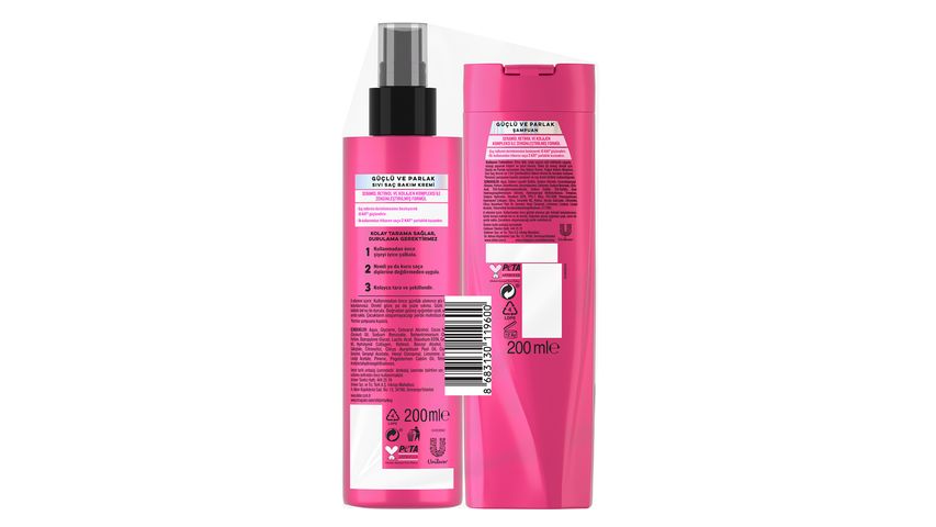 Elidor Strong & Shiny Shampoo 200 ml & Liquid Hair Conditioner 200 ml