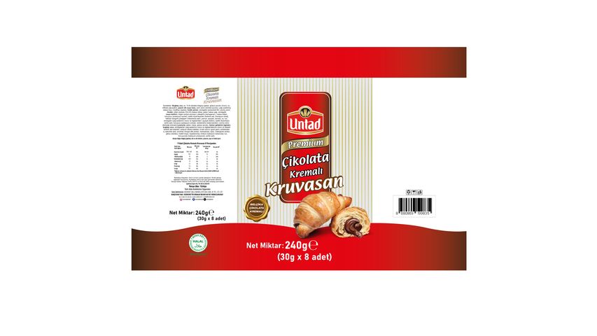 Untad Chocolate Cream Croissant 8 x 30 g
