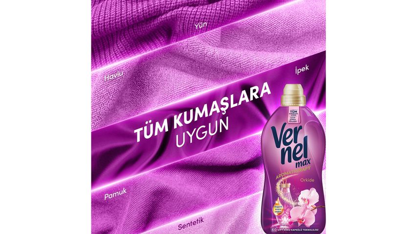 Vernel Max Aromatherapy Orchid Fabric Softener 960 ml