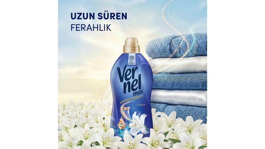 Vernel Max Aromatherapy Lily Fabric Softener 960 ml