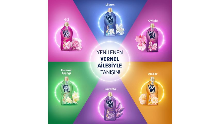 Vernel Max Aromatherapy Lily Fabric Softener 960 ml