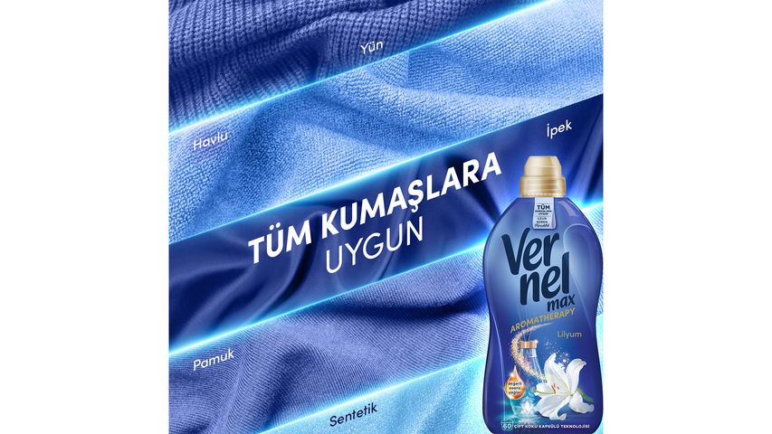 Vernel Max Aromatherapy Lily Fabric Softener 960 ml