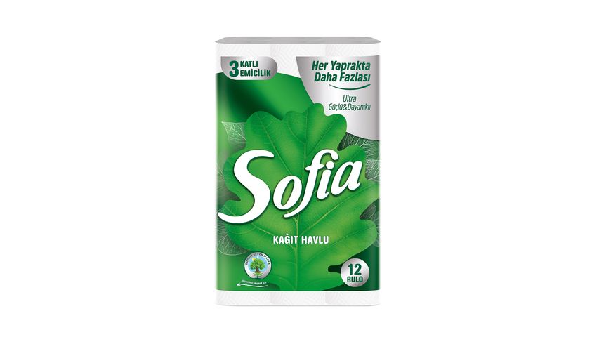 Sofia 12-Roll Paper Towels