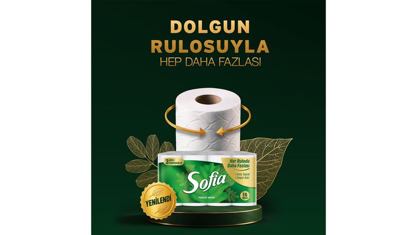 Sofia 3-Ply 16-Roll Toilet Paper