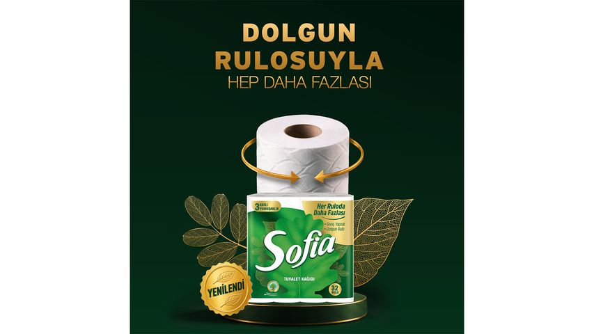 Sofia 3-Ply 32-Roll Toilet Paper