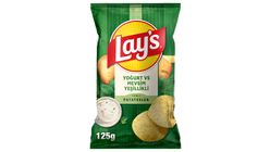 Lay's Yogurt Seasonal Greens Potato Chips Super Size 125 g