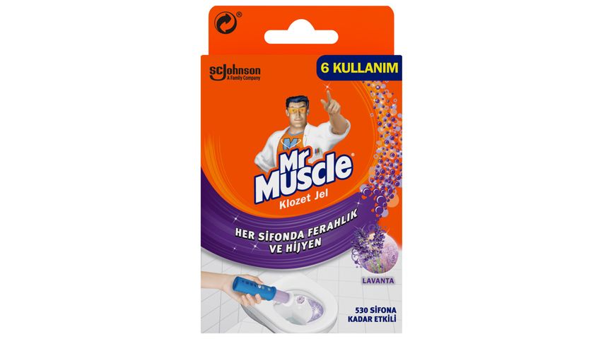Mr Muscle Toilet Gel Cleaner Lavender 36 ml