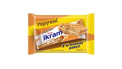 Ülker İkram Extra Hazelnut Cream Filled Biscuits 3 x 90 g