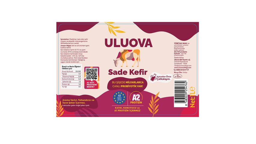 Uluova Plain Kefir 1 L