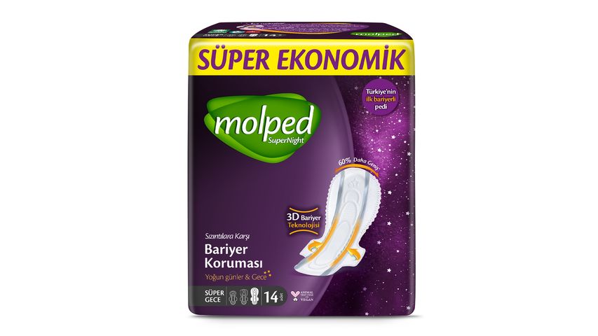 Molped Supernight Ultra Thin Night 14 Pieces