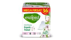 Molped Pure & Soft Organic Cotton Sanitary Pad 36 Pieces