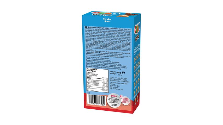 Ozmo Hoppo Biscuit with Chocolate Cream Filling 40 g