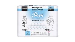 Sleepy XXL No. 7 Bio Natural Premium Airbag Fastening Baby Diapers – 28 Count
