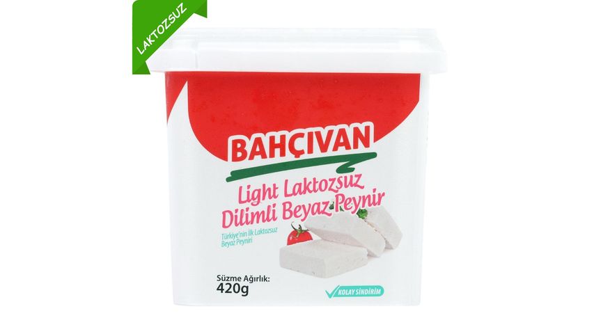 Bahçıvan Light Lactose-Free Sliced White Cheese 420 g