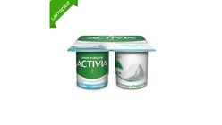 Activia Probiotic Lactose-Free Plain Yogurt 4 x 100 g