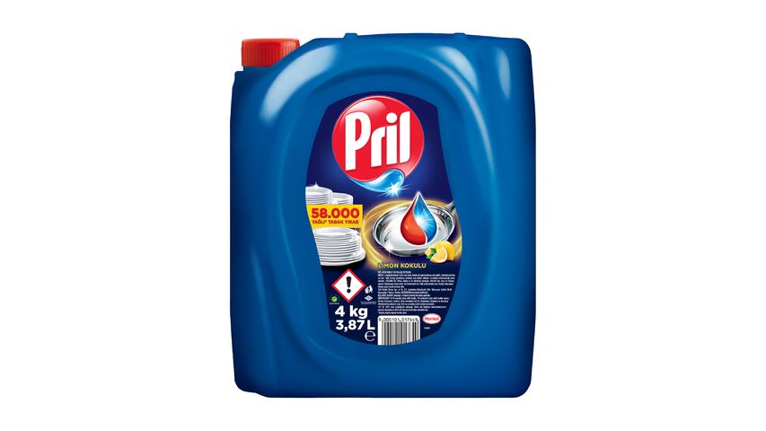 Pril Lemon Hand Wash Dishwashing Detergent 4 kg