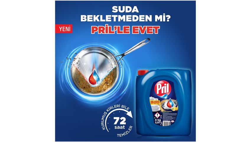 Pril Lemon Hand Wash Dishwashing Detergent 4 kg