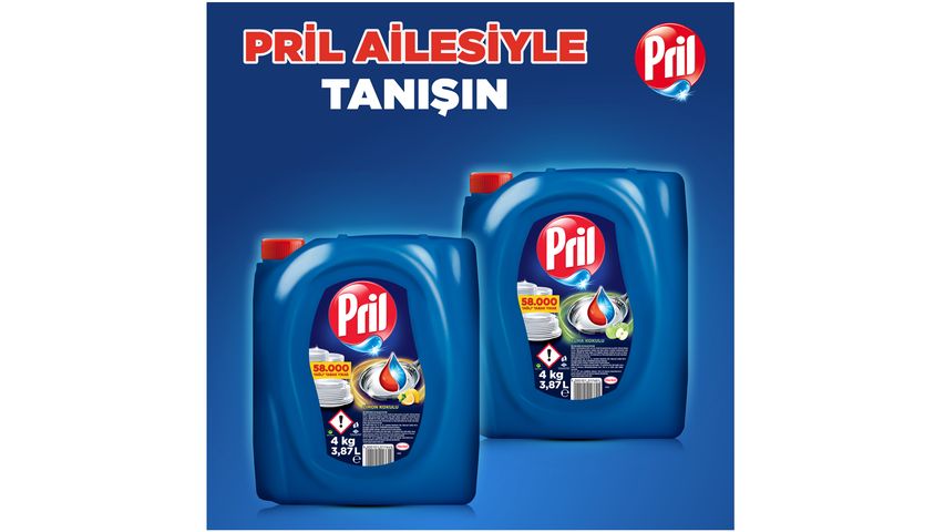Pril Lemon Hand Wash Dishwashing Detergent 4 kg