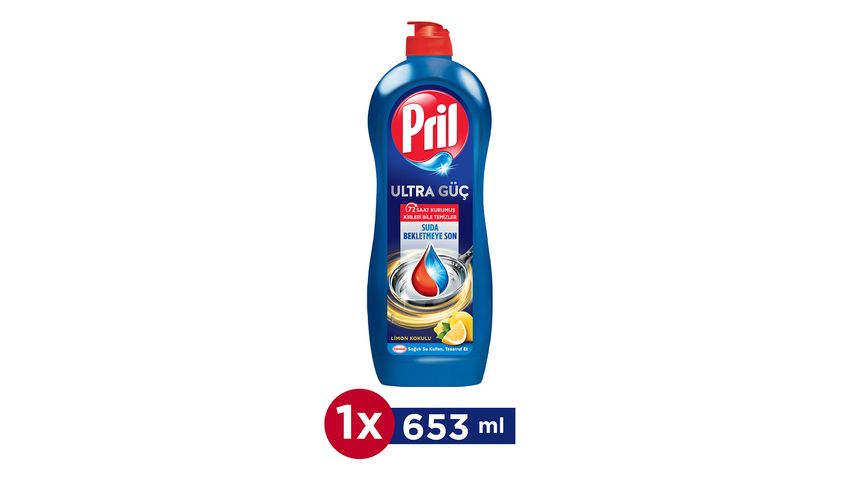 Pril Ultra Power Lemon Liquid Dishwashing Detergent 675 g