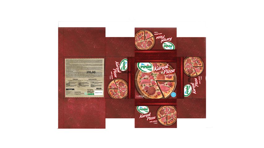 Pınar Mixed Pizza 4-Pack 800 g