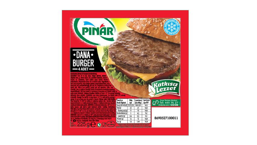 Pınar Beef Burger 225 g