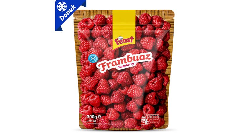 Feast Frozen Raspberries 300 g