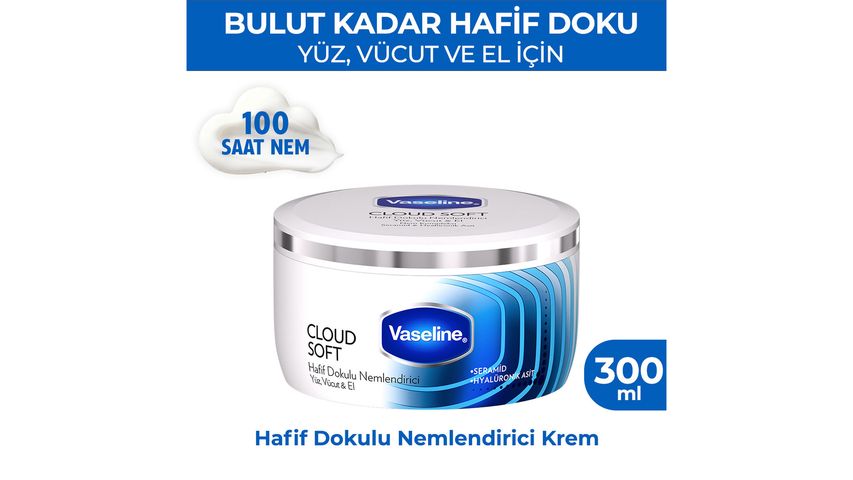 Vaseline Cloud Soft Lightweight Moisturizing Cream 300 ml