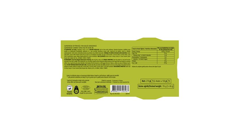 SuperFresh Value Tuna in Olive Oil 2 x 135 g
