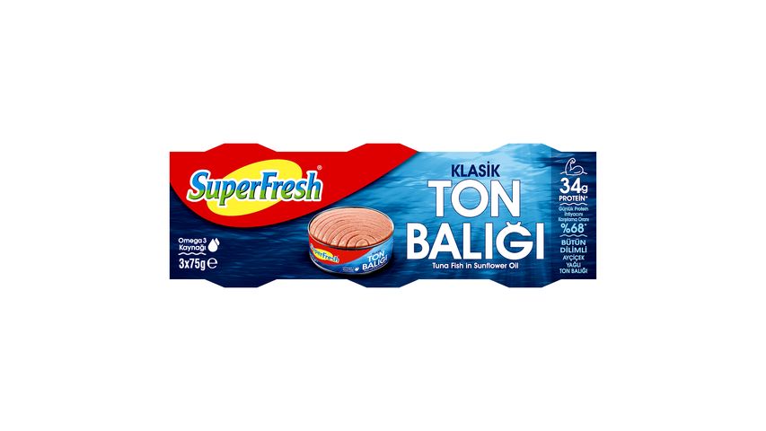 SuperFresh Tuna in Sunflower Oil 3 x 75 g