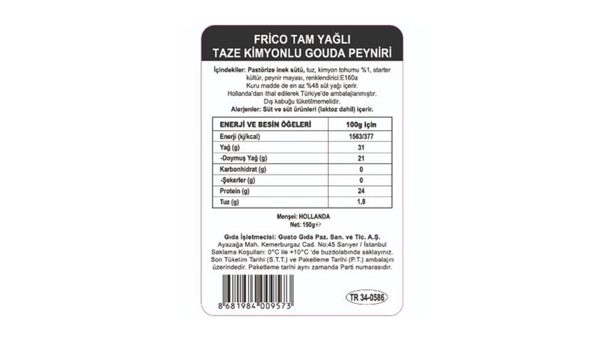 Frico Gouda Cheese with Cumin 150 g