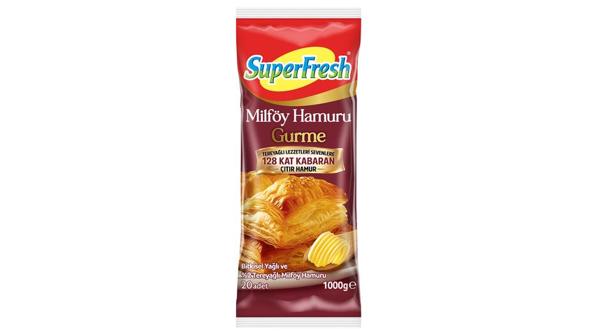 SuperFresh Butter Puff Pastry Gourmet 1000 g