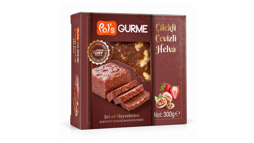 Pol's Gourmet Strawberry & Walnut Halva 300 g